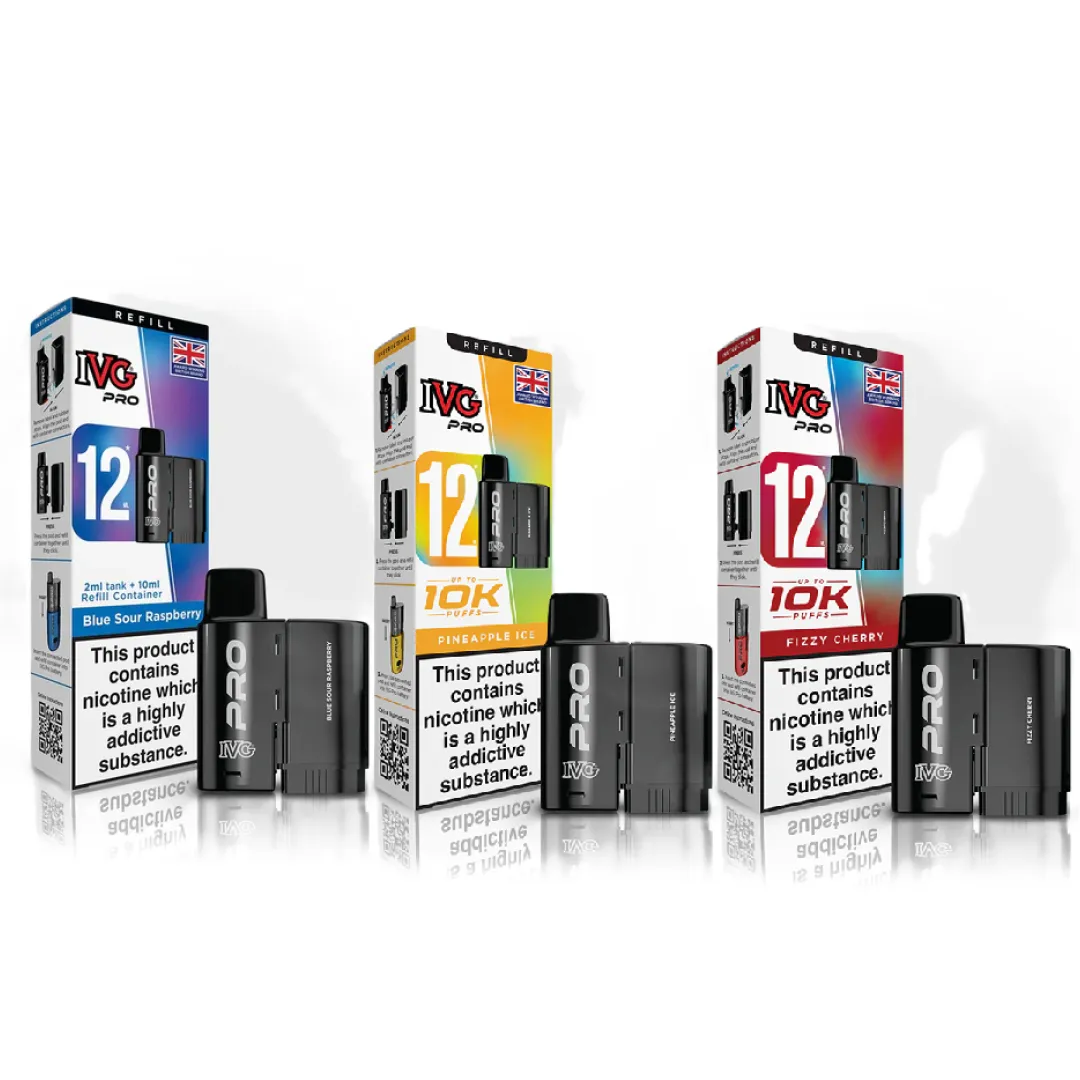 IVG Pro 12 Zero Nicotine Prefilled Pods